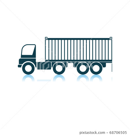 Container Truck Icon Container Truck Icon 68706505