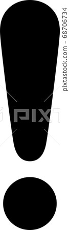 Surprise mark pictogram 68706734