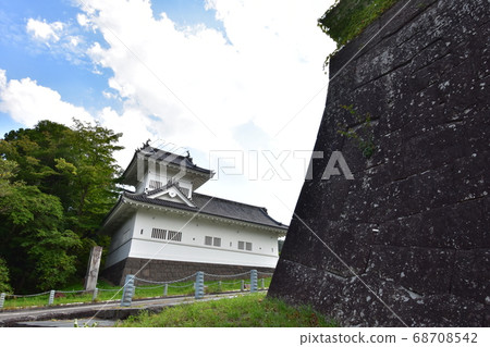 Corner tower and stone wall of Sendai Castle in Sendai City, Miyagi Prefecture, Tohoku Corner tower and stone wall of Sendai Castle in Sendai City, Miyagi Prefecture, Tohoku 68708542
