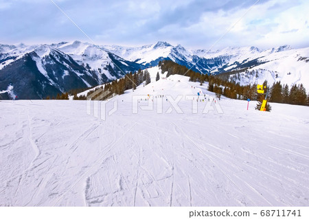 Saalbach-Hinterglemm, Austria ski slope Saalbach-Hinterglemm, Austria ski slope 68711741