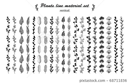 Scandinavian plant line material set (vertical) 68711836