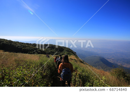 chiang rai doi inthanon peak in thailand, the highest mountain in thailand 68714840