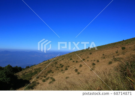 chiang rai doi inthanon peak in thailand, the highest mountain in thailand 68714871