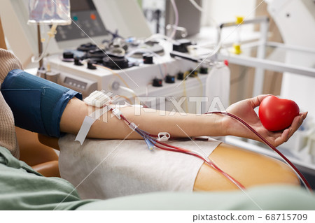 Patient donating blood Patient donating blood 68715709