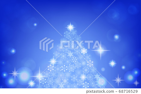 Christmas tree made of sparkling snowflakes - Stock Illustration ...