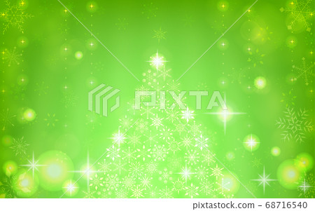 Christmas tree made of sparkling snowflakes - Stock Illustration ...