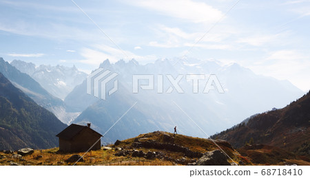 Amazing view on Monte Bianco mountains range 68718410