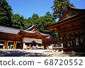 People visiting the Kagura and Worship Halls of Hotaka Shrine 68720552