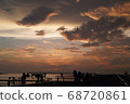 Sunset seen from the sea 68720861