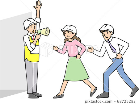 training evacuation drill clipart