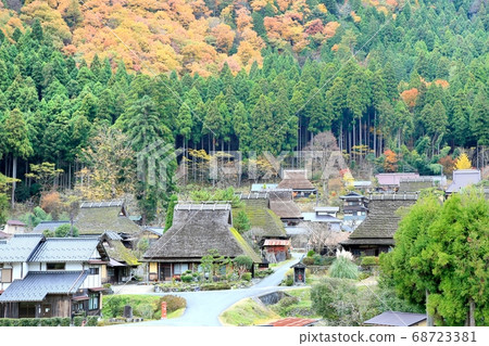 Miyama thatched leaves village 68723381
