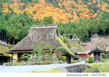 Miyama thatched leaves village 68723385