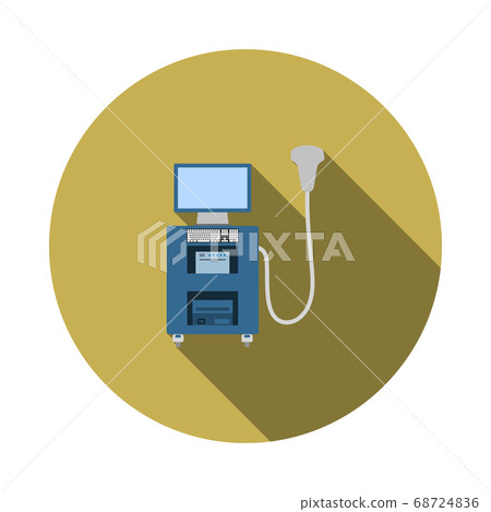 Ultrasound Diagnostic Machine Icon - Stock Illustration [68724836] - PIXTA