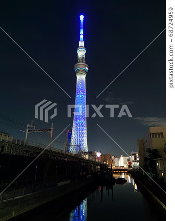 東京天空樹夜景 68724959