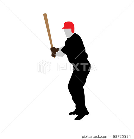 baseball silhouette 68725554