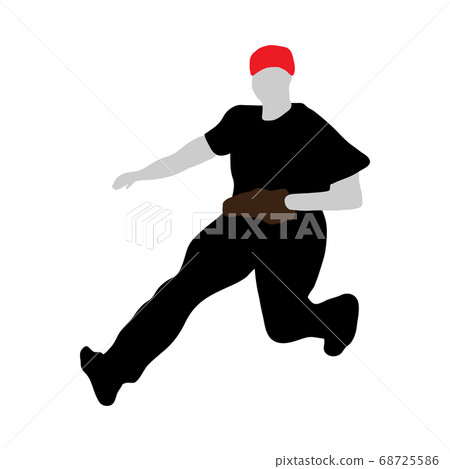 baseball silhouette 68725586