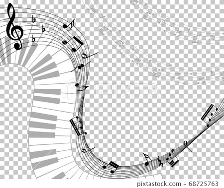 Musical note staff 68725763