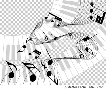 Musical note staff 68725764