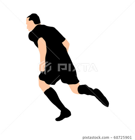 soccer silhoette soccer silhoette 68725901