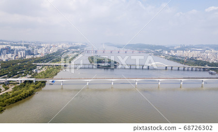 首爾市漢江市永登浦區Nodeul島Dangsan鐵路橋，Yanghwa橋 68726302