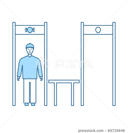 Stadium Metal Detector Frame Icon Stadium Metal Detector Frame Icon 68726646
