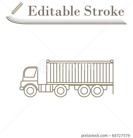 Container Truck Icon Container Truck Icon 68727579