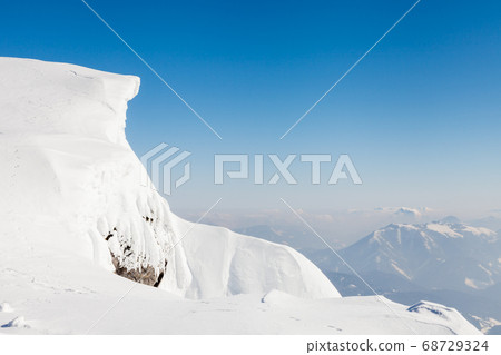 Untersberg Summit. The view across the summit of Untersberg mountain in Austria. The mountain straddles the border between Germany and Austria. 68729324