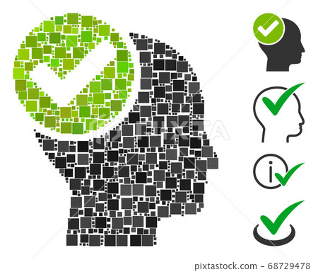 Square Advised Icon Vector Collage - Stock Illustration [68729478] - PIXTA