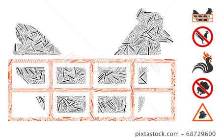 Hatch Collage Chicken Cage Icon Hatch Collage Chicken Cage Icon 68729600