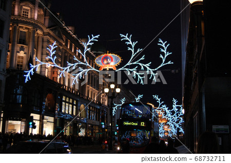 Regent Street in London before Christmas Regent Street in London before Christmas 68732711