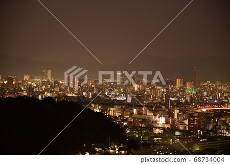 Night view from Suzugamine Park (Hiroshima City, Hiroshima Prefecture) Night view from Suzugamine Park (Hiroshima City, Hiroshima Prefecture) 68734004