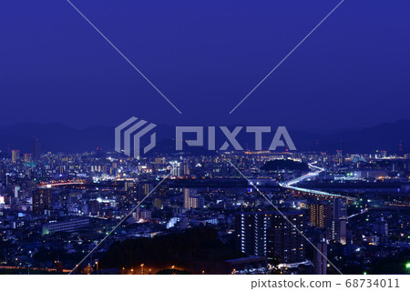 Night view from Suzugamine Park (Hiroshima City, Hiroshima Prefecture) Night view from Suzugamine Park (Hiroshima City, Hiroshima Prefecture) 68734011