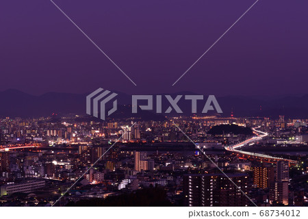 Night view from Suzugamine Park (Hiroshima City, Hiroshima Prefecture) Night view from Suzugamine Park (Hiroshima City, Hiroshima Prefecture) 68734012