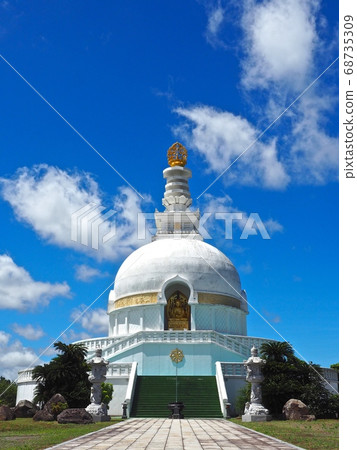 Stupa at Myohoji Temple in Omura City 68735309