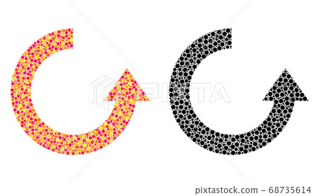 Pixel Rotate Up Mosaic Icons Pixel Rotate Up Mosaic Icons 68735614