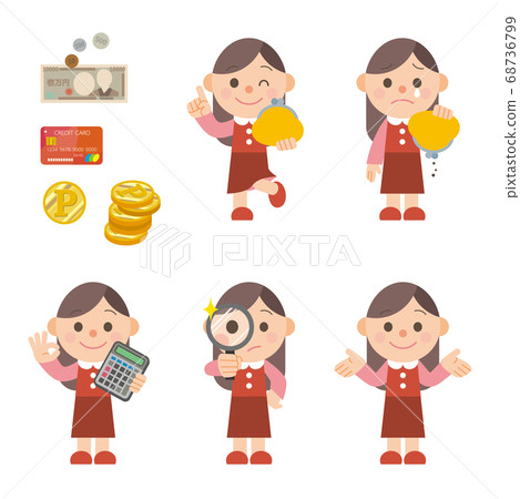 Young woman money management Young woman money management 68736799