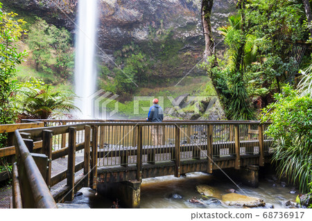 New Zealand waterfall New Zealand waterfall 68736917