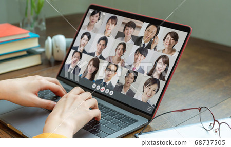 Video conferencing Telemeeting Telework Video conferencing Telemeeting Telework 68737505