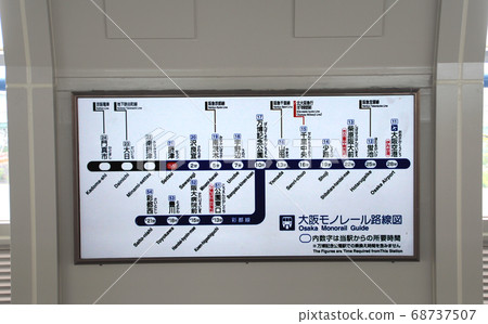 Osaka monorail route map 68737507