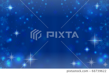 Glittering background illustration with snowflakes 68739622