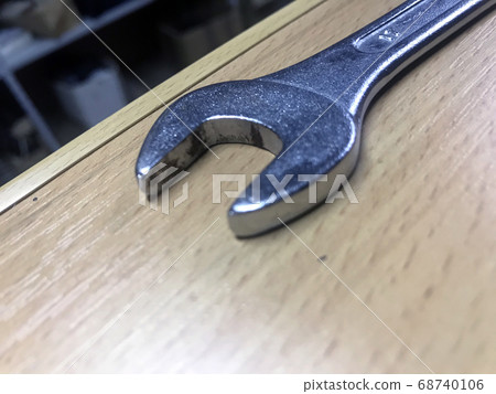 Wrench tool metal isolated spanner equipment steel Wrench tool metal isolated spanner equipment steel 68740106