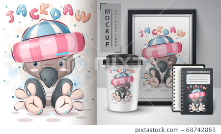 Cute bird - poster and merchandising. Cute bird - poster and merchandising. 68742861