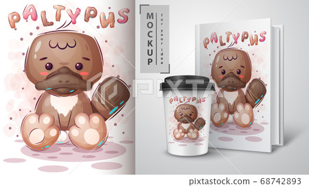 Funny platypas - poster and merchandising. Funny platypas - poster and merchandising. 68742893