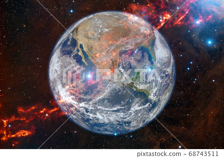 Earth. Solar system. Elements of this image furnished by NASA. Earth. Solar system. Elements of this image furnished by NASA. 68743511