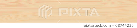 Panoramic texture of light wood with knots - 68744233