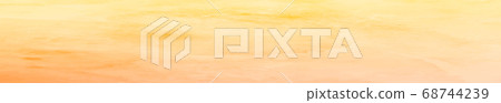Realistic yellow-orange watercolor panoramic Realistic yellow-orange watercolor panoramic 68744239