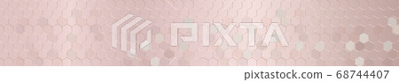 Texture panorama silver metal golden triangles 68744407