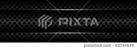 Black perforated iron with white reflections - Black perforated iron with white reflections - 68744649