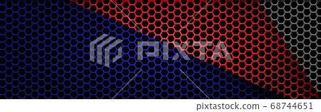 Multi-colored perforated iron with white 68744651
