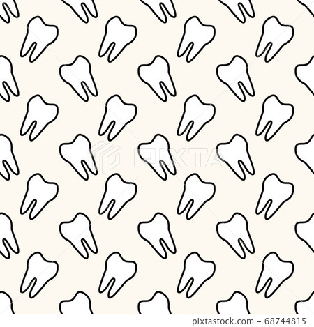 Vector seamless geometric pattern with teeth.... - Stock Illustration ...